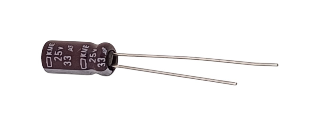خازن الکترولیت 33 میکرو فاراد 25 ولت